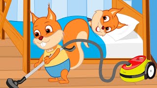 Famille d'Écureuil - Faire semblant d'être fatigué Animé 2023 en Français