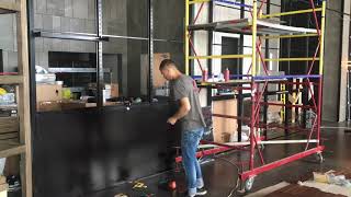 Минск. Монтаж мебели в ресторане. День 3