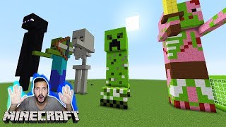 Minecraft XXL ENDERMAN, ZOMBIE, CREEPER LUCKY BLOCK BATTLE! Kaan reagiert auf riesige Kreaturen!