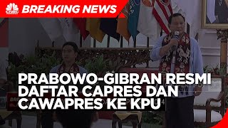 Prabowo-Gibran Resmi Daftar Capres-Cawapres ke KPU
