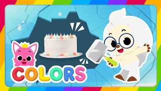 케이크 색깔놀이 | 얼음깨기 | Learn Colors | 영어로 색깔을 배워요 | 케이크, 사탕, 쿠키 | Colorful Dessert | 호기! 핑크퐁 - 놀면서 배워요