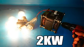 220V 2KW from Washing machine's motor