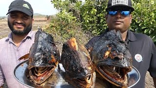 WOW YAMMY TASTY BIG BBQ FISH HEADS | Barbeque Fish Heads street food