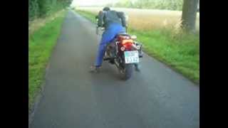 Erste Burnouts mit El 250 B