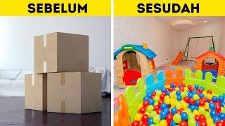 TRANSFORMASI KAMAR PALING KEREN || Tantangan Dekorasi dan Kiat Rumah oleh 123 GO Like!