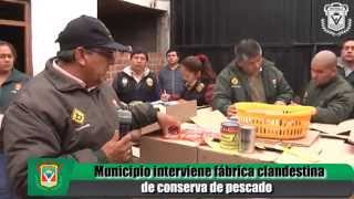 CLAUSURA DE FÁBRICA CLANDESTINA DE CONSERVAS DE PESCADO