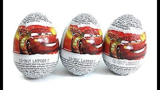 Шоколадови яйца КОЛИТЕ СВЕТКАВИЦАТА МАККУИН отваряне - 3 SURPRISE EGGS UNBOXING CARS
