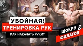 Как накачать руки? | Убойная тренировка рук! | Андрей Шокин и Евгений Филатов [ШОKING]