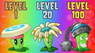 Plants vs Zombies 2 Bloomerang Level 1 vs Level 20 vs Level 100 PvZ2 #2