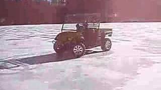 Justin & Colin + Cub Cadet + Frozen Lake = Extreme!!!