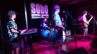 Crooked Hats playing their original song "Funky Monkey"
