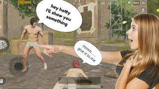 Guy try to do something to a hot girl in pubg??