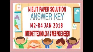 M2 R4 Internet technology and web Page Designing Jan 2018 Solution