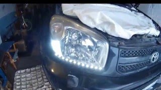 Toyota Rav 4(2) рейсталинг-Замена переднего габарита