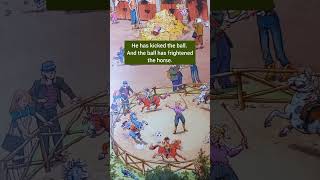 Dan is kicking the ball - изучение английских слов, времена в английском