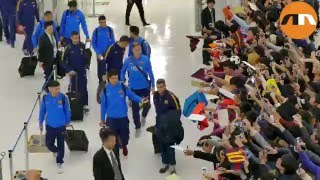 FC Barcelona arrive in Japan for Club World Cup 2015
