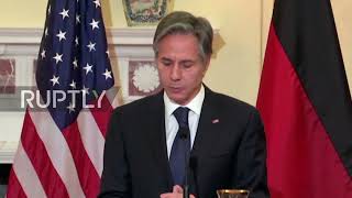 No progress with "gun pointed to Ukraine's head" - Blinken in conference with Germany's Baerbock