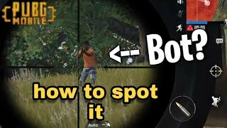 How to spot a bots/robots? |Pubg mobile| hindi|