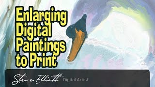 How I enlarge my paintings for printing - Photozoom