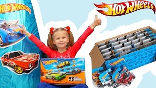 Хот ВИЛС машинки на русском +50 PACK Hot Wheels Basic Cars Toys открываем ГИГАНТСКОЕ Яйцо GIANT EGG