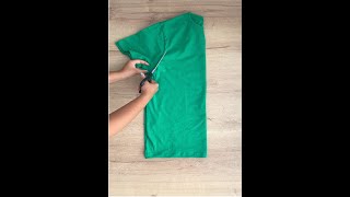 RECICLAR ROPA, HACER BLUSA SIN MÁQUINA - DIY CLOTHING HACKS - #Shorts