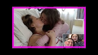 Moving photo captures girl kissing her cancer patient mum goodbye