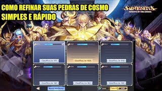 COMO REFINAR COSMO com um item esquecido no inventário = (CDZ) Saint Seya Awakening