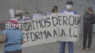 El Salvador: Protests in San Salvador as country declares Bitcoin legal tender