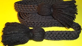 Как сплести пояс.  Пояс из паракорда. Пояс для церковнослужителей. Часть 1/3. Подготовка нитей.