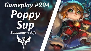 LOL Gameplay - Poppy Suporte #5 Pré S8 - Ayuda Luciano | 4K 60fps
