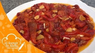 Pimientos asados al ajillo