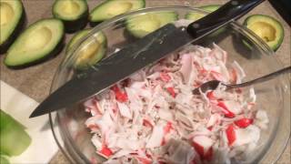 Bowtie's Cucumber Avocado Crab Rolls