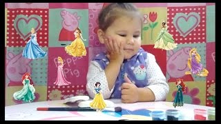 ❤ Делаем магниты из гипса  Disney Pincess
