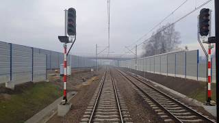 Odcinek Krzeszowice - Kraków Łobzów z tyłu pociągu TLK Galicja || EKRANOZA Totalna !
