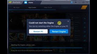 restar engine or you pc problema a solucionar explicado 2018 bluestacks