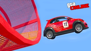 САМАЯ УГАРНАЯ ГОНКА ПО ОТВЕСНОЙ СТЕНЕ и НЕ ПРОХОДИМЫЕ РАМПЫ ДЛЯ АВТО GTA 5 ONLINE гонки