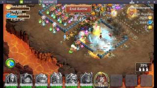 castle clash insane 5-4 3 flame f2p подземка 5-4 на 3 звезды