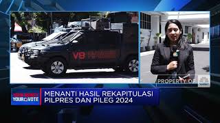 Pantauan di KPU Jelang Pengumuman Hasil Rekapitulasi Pilpres & Pileg 2024