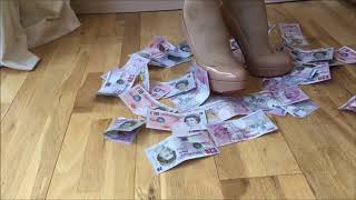 Pathetic donations trampled under heels!