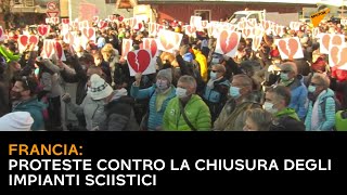 Francia: proteste contro la chiusura degli impianti sciistici