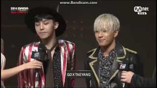 141203 G-Dragon & Taeyang @ 2014 MAMA Red Carpet HD