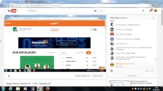 Super Dicas Cartola FC - LIVE - Rodada 20
