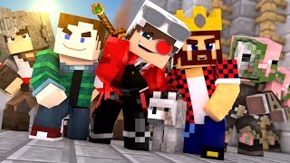 ОСАДА ЗАМКА В МАЙНКРАФТЕ! АИД, ХЭЛД И ДЕМАСТЕР ПРОТИВ 60 ЧЕЛОВЕК! Minecraft Castel Siege