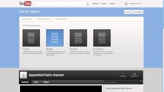 How To Set Up Your YouTube Channel: Channel Layouts