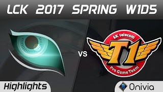 KDM vs SKT Highlights Game 2 LCK Spring 2017 W1D5 Kongdoo Monster vs SK Telecom T1