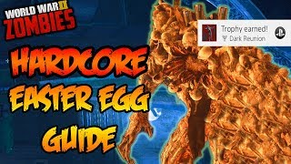WW2 ZOMBIES - "HARDCORE" MAIN EASTER EGG GUIDE TUTORIAL/WALKTHROUGH! (Call of Duty WW2 Zombies)