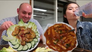 Vlog 274| Cánh Gà Chiên Mắm.Tokbokki Phô Mai Tan Chảy Trái Tim ?