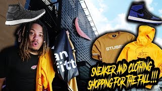 SNEAKER SHOPPING AND CLOTHING HAUL AT THE MALL !!! 4 NEW PICKUPS FOR THE FALL !!!