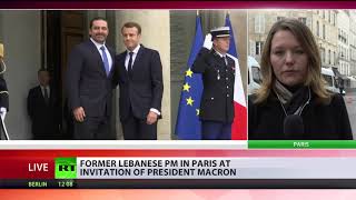 Lebanon’s Hariri arrives in Paris for talks with Macron