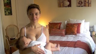 Breastfeeding standing up
